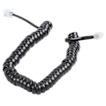 Miniatyrbillede 1 af 5: 9,3\" Sort RJ9 Telefon Telefon Modem Spiralledning Kabel