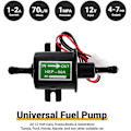 Pikkukuva 2 / 5: Universaali 12V sähköinen bensapumppu - 4-7psi Virta 1,0-2,0A Sisääntulo- ja ulostulohalkaisija 8mm (5/16\") Ulkoinen pumppu