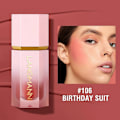 Miniatyrbilde 4 av 5: Kinn Rouge 8 Farger Silkeglatt Lysende Hud Multi-bruk Naturlig Kinnfarge Blush Ansiktsmakeup Flytende Blush 1 stk Ansiktsblush