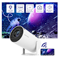 Miniatyrbild 1 av 2: HY300 4K PRO WiFi HD Android 11 version 5G Bluetooth bärbar hemminiprojektor