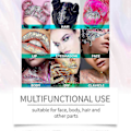 Miniatyrbillede 3 af 4: Jaysuing Glitter Sequin Gel Naturlig Tre-Dimensional Krop Høj-Glans Sequin Fest Karneval Multi-Farve Valgfri - Sølv 50G -3632078468931