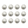 Miniatyrbilde 1 av 3: 30 stk 20mm Stilfull Metallspenne Utstanset Knapp Håndverktøy Dunjakke Knapp DIY Syknapper for Dekor (Sølv)