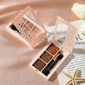 Miniatyrbild 2 av 5: Kosmetika Makeup Vattentät Ögonbryn Makeup Produkter Ögonbrynspulver Ögonbrynspulver Palett fluff fog dark brown