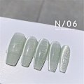 Miniatyrbillede 1 af 5: 15ml Magnetisk Krystal Katteøje Gel Neglelak Glitter Spar Is Transparent Soak Off a06