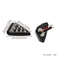 Miniatyrbillede 3 af 5: 2 stk. Flush Mount Trekantformede LED Blinklys, 12v Motorcykel Blinklys Til