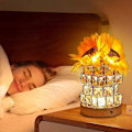 Miniatyrbilde 4 av 5: Solsikke Blomsterlampe, 3 Farge-demping Lite Nattelys, USB Oppladbar plug in models