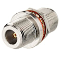Miniatyrbillede 3 af 5: N Hun til N Hun Adapter Bulkhead Montering 50 Ohm Kobber Koaksial Stikadapter (2-pak) Til 4g