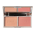 Miniatyrbilde 1 av 4: 2/4-fargets Fairy Highlighter Blush Plate Matt Naturlig Presset Pudder Ansiktsrouge Blusher Høyglans Konturering Nese/Øyeskygge b contouring