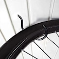 Pikkukuva 4 / 5: 1 Pari Pyöräkoukkuja, Sopii Kaikille Pyörätyypeille, Laaja Avaus, Helppo Asentaa/Irrottaa - Täydelliset Koukut/Ripustimet Garagin Kattoon Ja Seinälle Pyörän Säilytykseen Ja Ripustamiseen