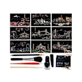 Miniatyrbilde 1 av 5: Hueboard Scratch Art, Hue Board Scratch Art, Hueboard Art Scratch mt fuji