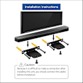 Pikkukuva 5 / 5: Soundbar-seinäkiinnike LG SH4 SJ4R SJ4Y SJ4 SJ2 SK4D SJ5B SH8 SJ8S SH5 LAS455H NB5540/S54A