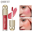 Miniatyrbillede 4 af 5: 3-i-1 flydende blush mat fløjls øjenskygge blusher ansigtsrouge læbeglans naturlig holdbar lysende hud ansigtsmakeup kosmetik b03