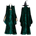Pikkukuva 4 / 5: Harry Potter Minerva McGarmiwa Tylypahkan rehtorin kaapu aikuisille Halloween cosplay-asu xs