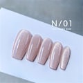 Miniatyrbilde 1 av 5: 15ml Magnetisk Krystall Cat Eye Gel Neglelakk Glitter Spar Ice Transparent Soak Off a01