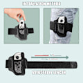 Miniatyrbillede 2 af 4: Benstrap til Switch NS Joycon Elastisk Fastgørelse Justerbar Bånd til Nintendo Switch NS Joycon Ring Fitness Switch Controller Bånd 2pcs