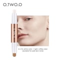 Miniatyrbillede 1 af 5: O.two.o 3d dobbelthoved makeup highlighter V-ansigts concealer contouring bronzers highlighters pen kosmetisk makeup contour stick white light coffee