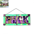 Miniatyrbilde 1 av 4: F*ck-panelet, Kult F*ck Solfanger, Håndlaget Kult F*ck Solfanger Vindu