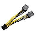 Pikkukuva 1 / 5: 8-nastainen Dual 8-nastaiseen (6+2) kaapeli GPU-kaapeli K80 M40 M60 P40 P100 -malleille