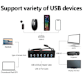 Miniatyrbillede 4 af 5: 7 Port USB 3.0 Hub 5Gbs 5.25inch CD-ROM Drev Bay CD ROM Frontpanel til Computer Kabinet+USB 3.0 19-p