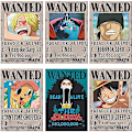 Pikkukuva 3 / 5: HEYTEA One Piece Wanted -juliste 28,5 cm x 19,5 cm, uusi painos, Zorro, Luffy, 1,5 miljardia, 24 kpl setti - -