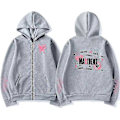 Miniatyrbillede 4 af 5: Koreansk Mode Stray Kids Maxident Lynlås Hoodie Mænd Kvinder Cardigan Zip Up Frakke Hoodies Par Casual Mode Trøjer Sort m