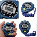 Miniatyrbild 3 av 4: LCD Kronograf Digital Timer Stoppur Sport Räknare Odometer Klocka Alarm