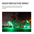 Miniatyrbillede 4 af 5: Reflekterende Spraymaling 100ml Glødende Maling Til Cykel Kørsel Om Natten Langvarig Reflekterende Glødende Maling Til Tøj Cykler fluorescent green