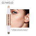Miniatyrbilde 1 av 5: O.two.o 3D dobbelthodet sminke highlighter V-ansikt concealer konturering bronzere highlighters penn kosmetisk sminke konturstift beige cool brown