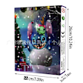 Miniatyrbild 6 av 6: Julkalender med 24 Nedräkning Disney Söt Mickey Ornament Mickey Mouse Figur Blind Box Dock Ornament disney model c + airplane box