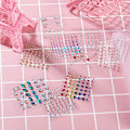 Miniatyrbillede 4 af 5: Selvklæbende Rhinestone Stickers, Akryl Stick-on Krystal Gem Sten, Forskellige Former Multifarvede Krystal Gemsten til Limning, 11 Ark