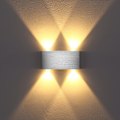 Miniatyrbillede 1 af 5: LED Væglampe Moderne, Indendørs Væglampe, Vægbelysning Op Ned i Aluminium til Stue Soveværelse Trappeopgang Gang