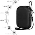 Miniatyrbillede 4 af 5: Stødsikkert sort beskyttelsescover / hard case / taske / harddisk-etui til 2,5” HD bærbar ekstern harddisk