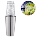 Miniatyrbillede 1 af 5: Rustfrit stål 700 ml krus + 400 ml glas, fødevaregodkendt, elegant cocktail shaker inklusive gaveæske