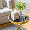 Miniatyrbillede 5 af 6: Servietboks Cover Boho Firkantet Macrame Servietholdere til Badeværelser Bondehus Servietholder med Perlespænde Vævet