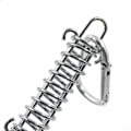 Miniatyrbilde 5 av 5: Loop Fjærspennings Blindfeste - Solseilfester Rustfritt Stål Tilbehør med 4 Spiralformede Fjærer 8 Karabinkroker for Telt Markiser Camping, 4 Stk
