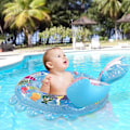 Miniatyrbild 3 av 5: Pool Floats för Baby Toddlers Uppblåsbar Float Flotte Vatten Simring Flytande Båt för Barn Underarm Cirkel （Krabba）