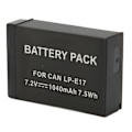 Miniatyrbillede 4 af 5: LP E17 Batteri Intelligent Høj Kapacitet 1040mAh Udskiftning til 200D II R10 RP 750D M6mark2 800D 850D 77D 760D M3 M5