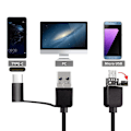 Miniatyrbillede 3 af 5: USB Endoskop til Android Telefon, Computer, 7 mm Boreskop Inspektion Slangekamera Vandtæt med 6 LED Lys