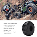 Miniatyrbillede 8 af 8: 2.2 Tommer RC Gummidæk Slidstærke Holdbare RC Dæk til SCX10 1/10 RC og 2.2 Tommer Fælge