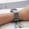 Miniatyrbilde 4 av 8: Canvas Klokkereim Myk Pustende Vaskbar Mote Klokkereim Passer for Fitbit Charge2