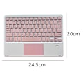 Miniatyrbillede 2 af 5: Ultra-tynd trådløst Bluetooth-tastatur med touchpad - Universelt genopladeligt tastatur til iPad iOS Android Windows-enheder