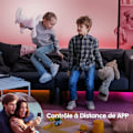Miniatyrbillede 6 af 6: LED Strip 15m, LED Værelse Multicolor LED Strip 5050 RGB LED Lys, LED Strip Med Fjernbetjening Bluetooth App Til At Kontrollere LED Strippen I