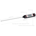 Miniatyrbillede 5 af 5: Kødtermometer - Køkkentermometer til Præcis Tilberedning af Kød, Bagværk og Væske - Termosonde med Temperatur på LCD-Skærm