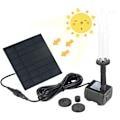 Miniatyrbillede 1 af 5: Firkantet 1,2W DC solcellefontænepumpe