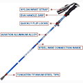 Miniatyrbillede 3 af 7: Vandrestave, foldbare trekkingstave, justerbare Nordic walking stave