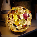 Miniatyrbillede 4 af 5: Håndlavet Natlampe med Havskaller i Glaskuppel med LED til Soveværelse DIY Håndværk til Værelsesindretning Gaveidé til Kvinder Kæreste Kone Piger til Jul