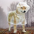 Miniatyrbillede 1 af 2: Vandtæt Regnslag til Kæledyr Bærbar Regnfrakke til Kæledyr Åndbar Letvægts Hunde Regnponcho