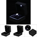 Miniatyrbillede 1 af 2: LED Lysende Forlovelsesring Bryllupssmykker Display Etui Gave Opbevaringsboks (Ringæske)