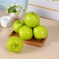 Miniatyrbild 9 av 10: 6 st konstgjorda gröna äpplen frukt simulering naturtrogen kök display hem mat dekorativ