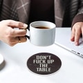 Miniatyrbillede 4 af 5: Absorberende keramiske sten coasters, Guldsmed, Sten coasters